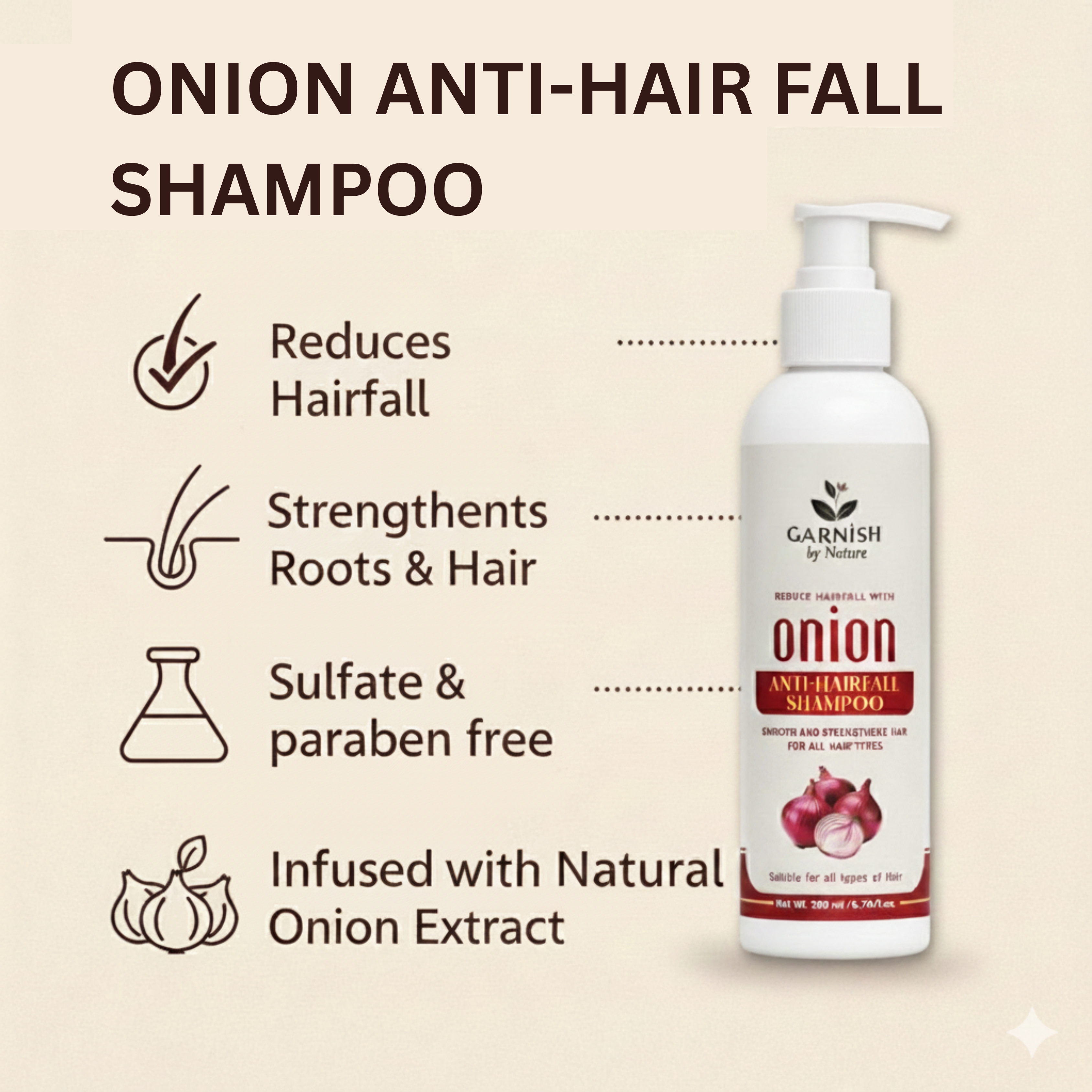Onion Anti-Hairfall Shampoo